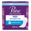 POISE® BLADDER CONTROL PADS, ADULT WOMEN, MODERATE ABSORBENCY, 12.2 INCHES, SOLD AS 108/CASE KIMBERLY 39299