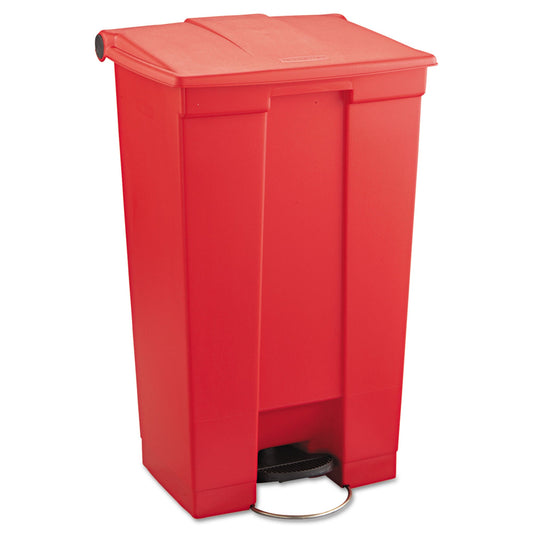 CAN, WASTE RUBBERMAID STEP-ONMOBILE RED 23GL, 1/EA
