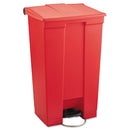 CAN, WASTE RUBBERMAID STEP-ONMOBILE RED 23GL, 1/EA