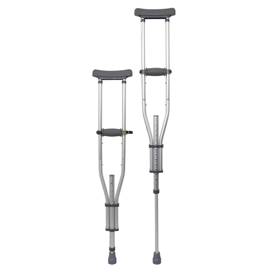 McKesson Underarm Crutches, 4'6" – 6'6", 8/CS