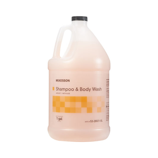 McKesson two-in-one shampoo and Body Wash, Apricot Scent, 1 Gallon Jug, 1/EA
