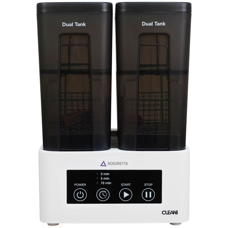 CLEANI DUAL TANK KIT, INCLUDES: DUAL TANK WITH LID, MESH BASKET, JIG, HYDROMETER AND 2 BARS, SOLD AS EACH ACKURETTA 10001407