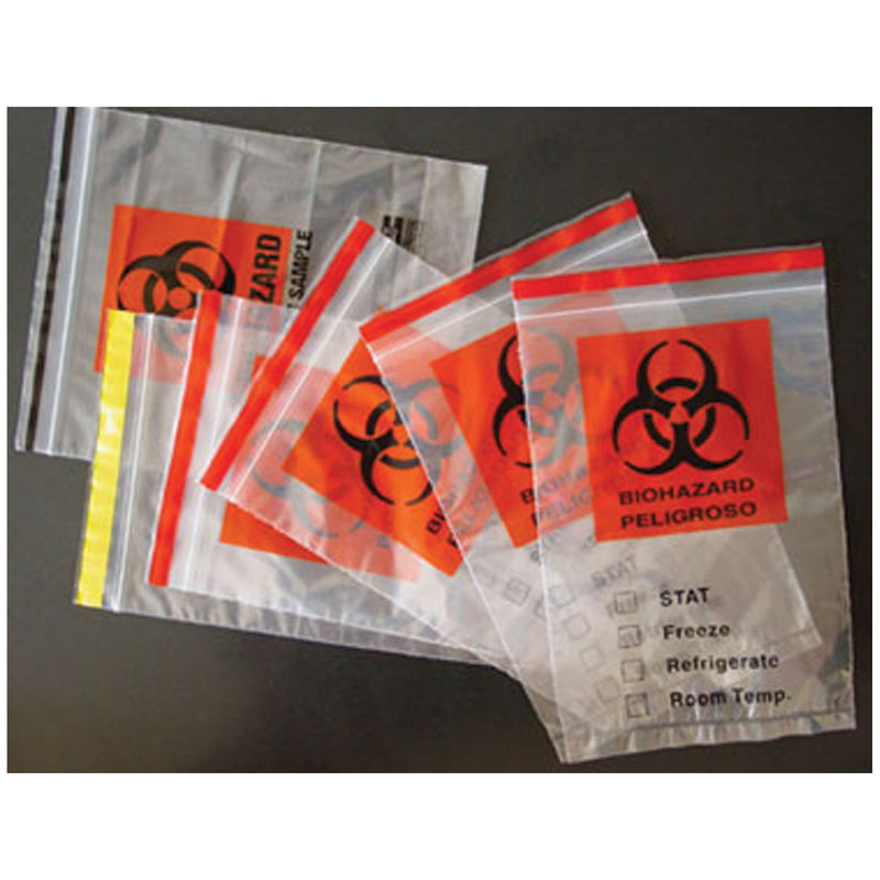 SPECIMEN BAG, ZIPLOCK, 6" X 9", 1000/CS, SOLD AS CASE ADI 10000271
