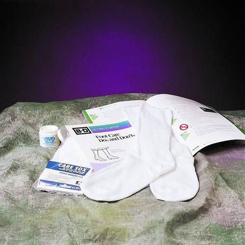 Alba Caresox Ultra-Dri Diabetic Socks Sock Seamless Drism Blk 6Pr/Bx 20Bx/Cs -82139B