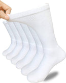 Alba Caresox Essentials Seacell Diabetic Socks Sock Full Crew Arch 9-11 Wht6Pr/Bx 10Bx/Cs -82879 - BriteSources