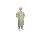GOWN, YELLOW, ISOLATION, W/BANDED COLLAR, ELASTIC WRIST, TIE CLOSURE, UNIVERSAL, 100/CS, SOLD AS CASE ALPHAPROTECH 10001185