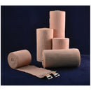 PREMIUM ELASTIC BANDAGE, 6" X 5 YDS WITH DOUBLE CLIP CLOSURE, TAN, LATEX FREE , 10/BX, 5 BX/CS, SOLD AS CASE AMBRA 10000509