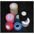 COHESIVE BANDAGE, 2" X 5 YDS, NON-STERILE, ASSORTED COLORS: RED, BLUE, WHITE, INDIVIDUALLY WRAPPED, 36/BX, SOLD AS BOX AMD-MEDICOM 10000212