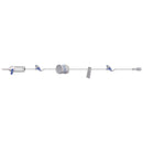 FLOW CONTROLLER EXTENSION SET, MICROCLAVE® CLEAR NEEDLE-FREE CONNECTOR, CLAMP, ROTATING MALE LUER LOCK, 3.2 ML PV, 19" LENGTH, 50/, SOLD AS CASE AMSIN