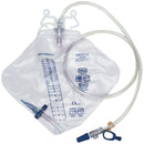 DRAINAGE BAG, PEAR SHAPE, 2000ML, BOTTOM DRAINING, UNIVERSAL HANGER, ANTI-REFLUX FLUTTER VALVE, AIR-VENT, NEEDLELESS SAMPLING PORT, SOLD AS CASE AMSIN