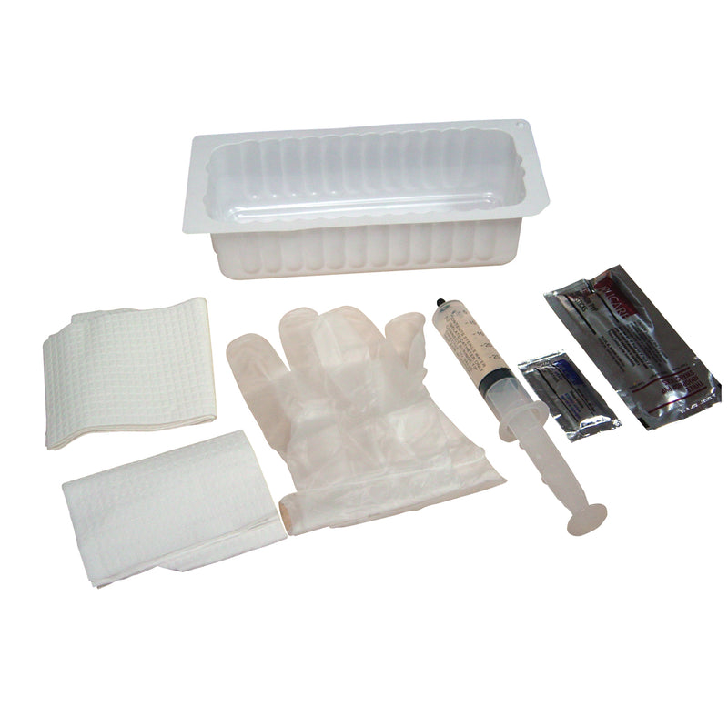 FOLEY INSERTION TRAY, PREFILLED 30CC SYRINGE OF STERILE WATER, 20/CS, SOLD AS CASE AMSINO 10000289