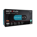XTRA LABORATORY GLOVES, PF NITRILE, TEXTURED, BLACK, XX-LARGE, 100/BX, 10 BX/CS, SOLD AS CASE ANSELL 202