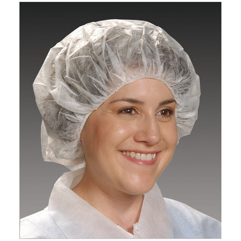 CRITICAL COVER® BOUFFANT CAPS, 24IN, WHITE, 1000/CS, SOLD AS CASE ALPHAPROTECH 10001185
