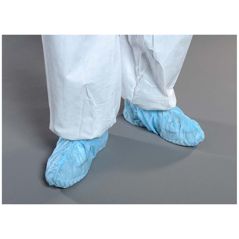 CRITICAL COVER® SHOE COVERS, SERGED SEAMS, ADHESIVE STRIP ON BOTTOM, BLUE, X-LARGE, 300/CS, SOLD AS CASE ALPHAPROTECH 10001185