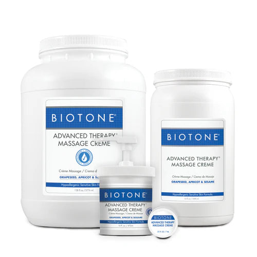 Biotone Advanced Therapy Massage Products Creme Massage Adv Therapy1/2 Gal (026333)