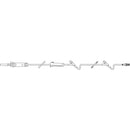 ADMINISTRATION SET, 67" TUBING, 60 DROPS/ML, PORT, ADAPTER, 48/CS, SOLD AS CASE BAXTER 10001248