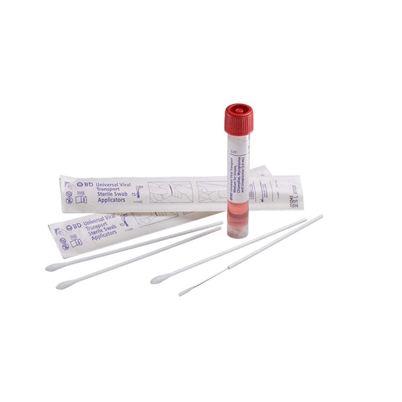 UNIVERSAL VIRAL TRANSPORT KIT INCLUDES: 3ML VIAL WITH FLEXIBLE MINITIP FLOCKED SWAB, 50/PK, SOLD AS PACK BD 209