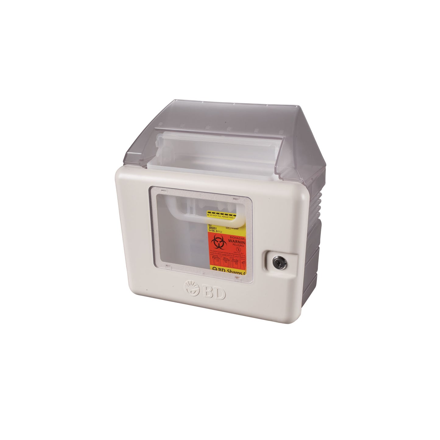 Bd Sharps Containers Collectors Sml Cabinet Shield5.4 Qt