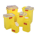 SHARPS COLLECTOR, 9 GALLON, YELLOW HINGED TOP, YELLOW , 8/CS, SOLD AS CASE BD 209