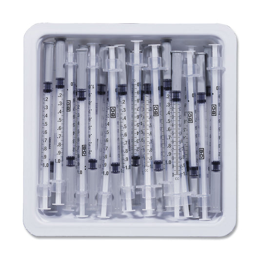 Bd Precisionglide Allergist Trays Tray Allergist 27Gx1/2 1/2Mlreg Bevel W/Ndl 25/Pk 40Pk/Cs