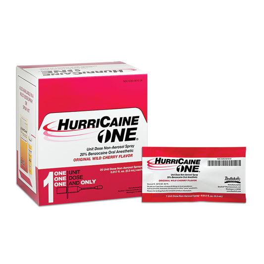 Beutlich Hurricaine One Unit Dose Non-Aerosol Spray Anesthetic Spray Non-Aerosol.5Ml U/D 25/Bx