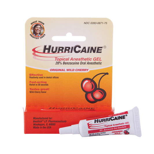 Beutlich Hurricaine Topical Anesthetic Anesthetic Gel Topical Pharmpack 1/6 Oz Tube 12/Pk