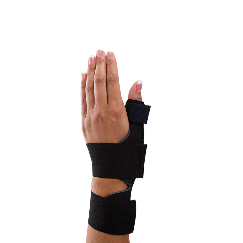PRIMO WRIST BRACE WITH THUMB SPICA, RIGHT, MEDIUM, BLACK, WRIST CIRCUMFERENCE 7.25" - 8.25", SOLD AS EACH BIRD 10000700