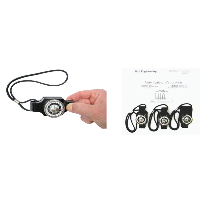 10 LB PINCH GAUGE. 0.25 LB INCREMENTS, CALIBRATION CERTIFICATE INCLUDED WITH ACCURACY = 0.2 LB, SOLD AS EACH B&L 10000696