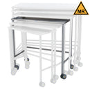 NESTED INSTRUMENT TABLE 40"W X 38"H X 20"D ON CASTERS MRI SAFE, SOLD AS EACH BLICKMAN 10001235
