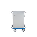 MULTI PURPOSE CASE CART 42"W X 40 1/2"H X 29"D, STAINLESS STEEL WIRE PULLOUT SHELF, GLASS DOORS, SOLD AS EACH BLICKMAN 10001235