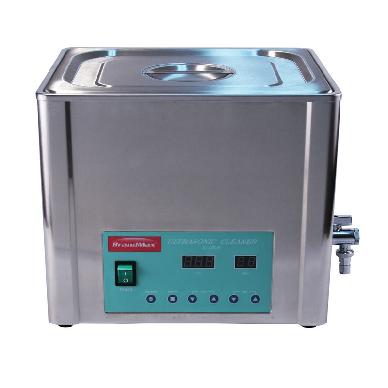 ULTRASONIC CLEANER WITH HEAT, 8 LITER, INCLUDES STAINLESS STEEL HANGING BASKET, COLOR TOUCH SCREEN AND USB, SOLD AS EACH BRANDMAX 10000880