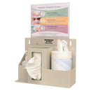 INFECTION PREVENTION STATION, HOLDS ONE BOX OF FACE MASKS, 1-2 BOXES OF FACIAL TISSUE OR 1 BOX OF GLOVES, KEYHOLES FOR WALL MOUNTI, SOLD AS EACH MARKE