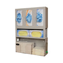 DENTAL ORGANIZER, HOLDS THREE BOXES OF GLOVES, TWO BOXES OF FACE MASKS, QUARTER FOLD TOWELS & PATIENT BIBS, TABS ON BOTH SIDES OF , SOLD AS EACH MARKE