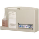 EYE & EAR SAFETY STATION HOLDS TWO SMALL BOXES OF EYE CLEANING WIPES, ONE BOTTLE OF LENS CLEANING SOLUTION & EAR PLUGS IN BULK QUA, SOLD AS EACH MARKE
