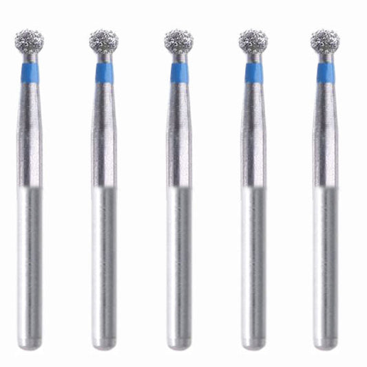 Spherical 1.8 mm Dia. Medium Grit Diamond Bur 5 per pack. 001.18M1 - Osung USA