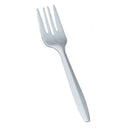 PLASTIC SPOONS, MEDIUM, WHITE, BULK, P/P, 1000/CS, SOLD AS CASE BUNZL 10000605