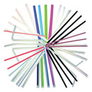 WHITE FLEX JUMBO STRAWS, 7¾", WRAPPED, 400/SLV, 25 SLV/CS, SOLD AS CASE BUNZL 10000605