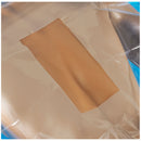 DRAPE, 24" X 30", CLEAR PLASTIC, 4" FENESTRATION, ADHESIVE PATCH, ADHESIVE STRIPS, STERILE, 100/CS, SOLD AS CASE BUSSE 23