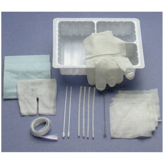 Busse Tracheostomy Care Kit Set Trach Care W/Dressinggloves St 20/Cs -715