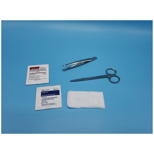 Busse Suture Removal Kits Kit Suture Removal Iris Scissmetal Forcep Prep Pad St 50/Cs -729