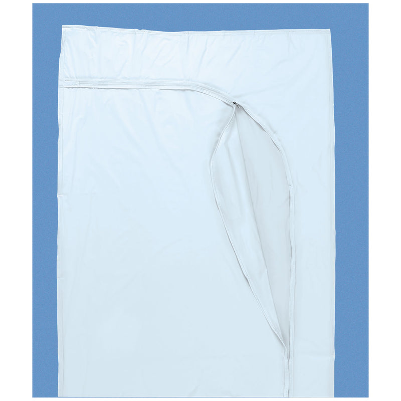 POST MORTEM KIT, WHITE WITH BLACK CURVED ZIPPER, 10/CS, SOLD AS CASE BUSSE 23