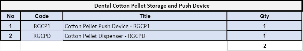 Dental Cotton Pellet Storage and Push Device - C-1039 - Osung USA