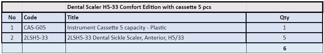 Dental Scaler H5-33 Comfort Edition with Cassette 5 pcs - Osung USA