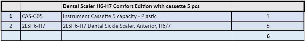 Dental Scaler H6-H7 Comfort Edition with Cassette 5 pcs - Osung USA