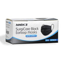 SurgiCare Earloop Face Masks Black Level 3 4ply 50/bx. - MARK3®*