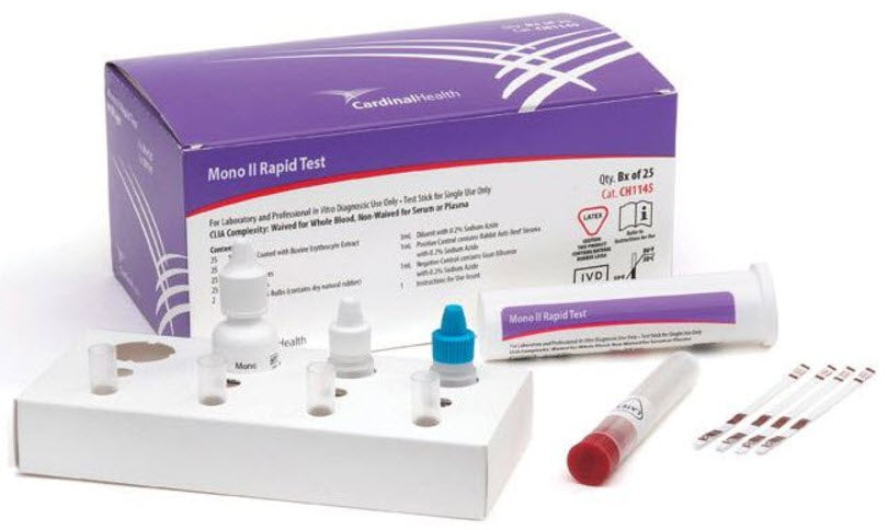 Cardinal Health Rapid Test Kit Test Rapid Mono Ii Dipstick25Tst/Kt 18Kt/Cs -CH1145