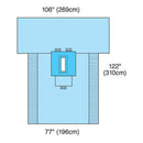 LAPAROTOMY PACK, INCLUDES: LARGE, STERILE BACK, FABRIC-REINFORCED GOWN; ABSORBENT TOWELS ; 44 X 90 OUTER WRAP/REINFORCED POLY TABL, SOLD AS CASE CARDI