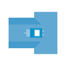 EXTREMITY DRAPE, 28 X 45, ABSORBENT, 2 1/2 CIRCULAR ELASTIC FENESTRATION, CORD-HOLDING TABS, 12/CS, SOLD AS CASE CARDINAL 261