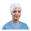 COMFORT BOUFFANT CAP, REGULAR, 21, BLUE, 100/BX, 10 BX/CS, SOLD AS CASE CARDINAL 261