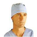 SURGEON'S HOOD WITH TIES, BLUE, 100/CS, SOLD AS CASE CARDINAL 261